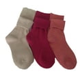 thumbnail image 2 of Lovely Annie 6 Pairs Thick & Warm Children's Wool Socks for Kids Perfect as Winter Snow Sock and All Seasons Size 1Y-3Y Rose, Orange, Beige, 2 of 2