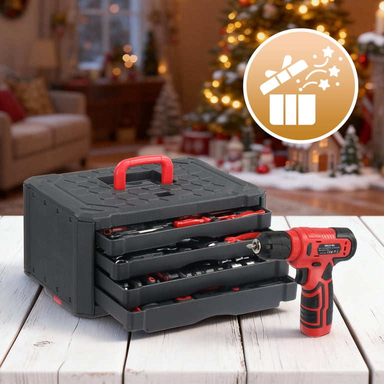 UBesGoo 148pc Tool Set, Home Hand Kit with Measure Tape