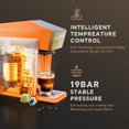 thumbnail image 2 of 4 In 1 Single Server Coffee Maker, Mini Coffee Machine for Nespresso Original/K cups/Dolce Gusto Original/Ground Coffee, 19 Bar Espresso Machine Fit for Home Office, Orange, 2 of 5