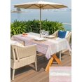thumbnail image 5 of Outdoor Tablecloth with Umbrella Hole for Patio/Picnic/Party/Camping, Pink Grey Waterproof Table Cloth Rectangle Table Cover Washable, Farmhouse Gray Barn Wooden Vintage Striped (60"x 84"), 5 of 9
