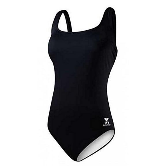 TYR TAQA7A18 Scoop Neck Controlfit Black 8