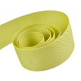 thumbnail image 1 of Papillon Ribbon & Bow R097015-38-0029-0528 1.5 in. 50 Yards Charming Chevron Ribbon With Monofilament Edge- White & Lemon Grass, 1 of 1