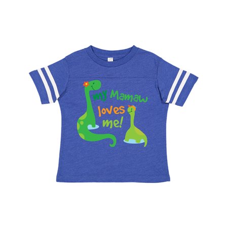 

Inktastic My Mamaw Loves Me Grandson Gift Gift Toddler Boy Girl T-Shirt