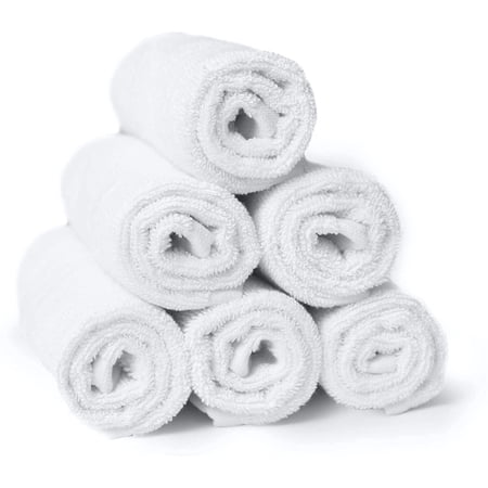 White 120 count Wash Cloth-100% Cotton 11x11" for Business/Office/home/Resturant