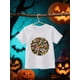 thumbnail image 1 of Kids' Halloween T-Shirt with Doodle Style Spooky Elements Print, Casual Short-Sleeve Tee for boys, 1 of 6