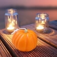 thumbnail image 4 of Fall Pumpkin Shaped Candles, Thanksgiving Scented Tealight Candles, Inventive Aromatherapy Decoration, Handmade Candle for Home Party Holiday Table Christmas Indoor, 4 of 7