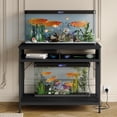 thumbnail image 6 of 40 Gallon Aquarium Stand with Power Outlet,Metal Frame Fish Tank Stand with Storage Drawers,Double Turtle Reptile Terrariums Tank Stand,660LBS Capacity, 6 of 7