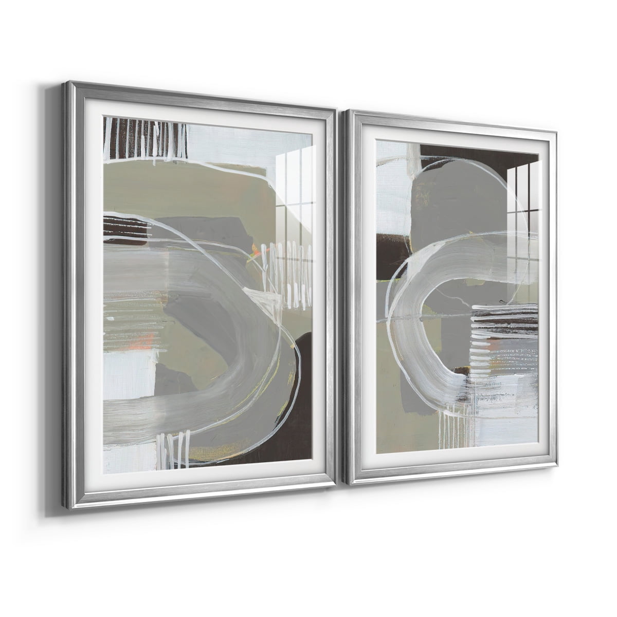 Wexford Home Arching Neutrals I Premium Framed Print, 30.5" x 42.5" - Ready to Hang, Silver (Set of 2)