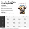 thumbnail image 3 of JUNZAN Mens Casual Button Down Shirts Short Sleeve Clear Sky Cute Sunflower Panda Print Shirt-XX-Large, 3 of 3
