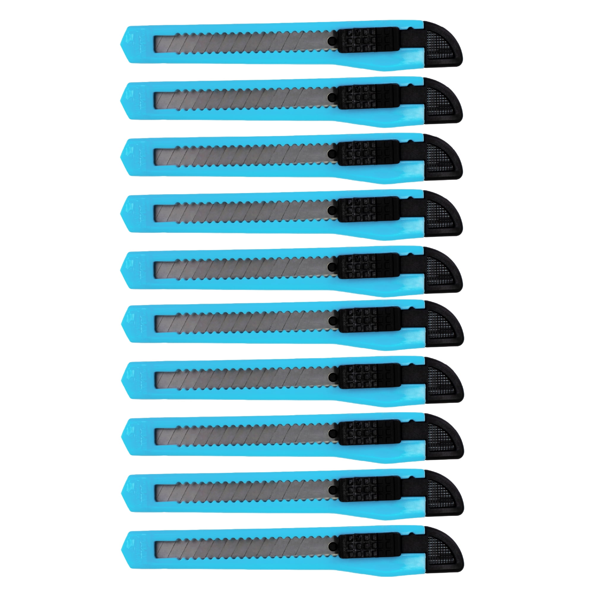 Soft Grip Snap Blade Box Cutter - Lot Of 10 Cutters With 3 Blades Each - View #3