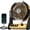 Yellow, variant on Portable Rechargeable Table Fan,Camping Fan for Tent,10000mAh(25Hrs) Battery Operated Power Fan for Outdoor Indoor,Auto Oscillation Cordless Personal Desk Fans with 2 Mode Light,100 Speeds,4 Timing