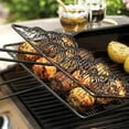thumbnail image 3 of Outset Nonstick Metal Grilling Meatball Basket Wood Handle Holds 12, 3 of 3