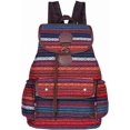 thumbnail image 3 of LinqiVintage Backpack for Women, Boho Casual Backpack Purse, Unique Ethnic Style Handbag & Shoulder Bag, Blue, 3 of 7
