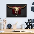 thumbnail image 4 of Epic Art 'Steer Skull 01' by Flyland Designs, Acrylic Glass Wall Art, 16"x12", 4 of 8