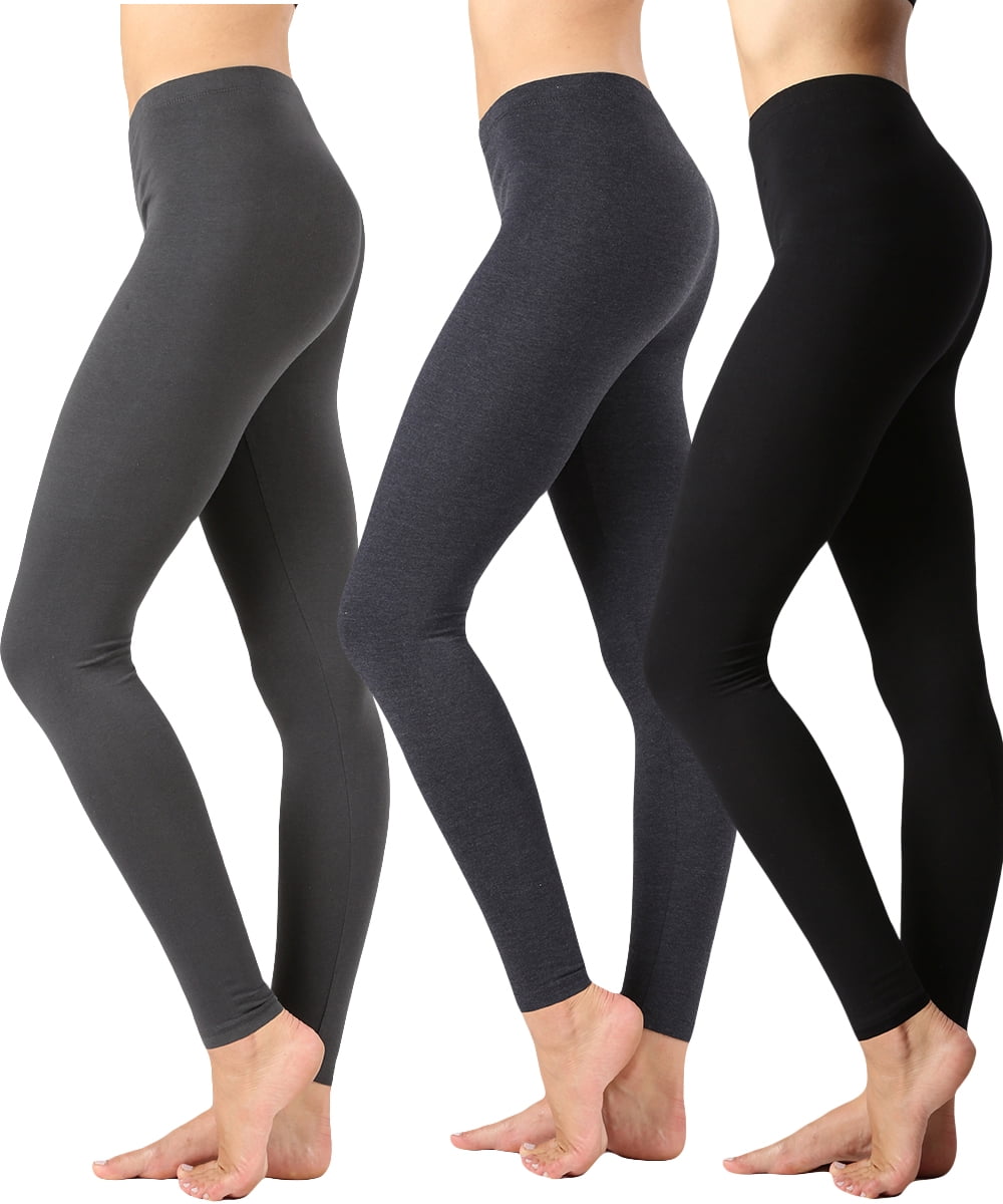 TheLovely Women Premium Cotton High Waist Full Length Leggings TheLovely Women Premium Cotton High Waist Full Length Leggings