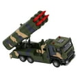 thumbnail image 3 of Car Toy, Safe Army Green High Simulation Alloy Pull Back Military Missile Vehicle With Sound And Light For Gifts, 3 of 8