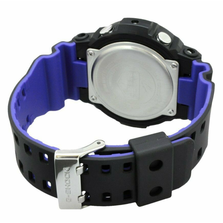 Casio GAS-100BL-1A G-Shock Basic Black Neon-Like Purple