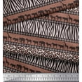 thumbnail image 3 of Soimoi Rayon Fabric Animal Skin & Animals Group Printed Fabric 1 Yard 56 Inch Wide, 3 of 3