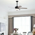 thumbnail image 3 of Gymax 52'' Retro Ceiling Fan w/ Remote Control 3 Wind Speeds & 5 Reversible Blades Grey, 3 of 10