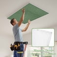 thumbnail image 4 of Dark Green Burlap Texture Magnetic Fluorescent Light Covers for Ceiling Lights 2x4Ft, Farmhouse Vintage Green Office Classroom Kitchen Drop Ceiling Light Covers Lighting Filters Shade Panel 3 Packs, 4 of 9