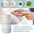 thumbnail image 4 of Weekly (7-Day) Pill Case, Medicine Planner, Vitamin Organizer Box, Convenient and Easy to Use, Medium Compartments, Travel Friendly, Blue, BPA Free, 4 of 9