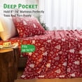 thumbnail image 3 of PC Deep Pocket Queen Sheet Set Fit Breathable Microfiber Soft Queen Size Sheet Set Hotel Style Bed Sheet Set for Women Men Flower, 3 of 9