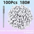 thumbnail image 4 of 100 Brocas Pequeñas de Lija (Grano 180 ), Brocas para Uñas, Banda de Lija, Brocas para Uñas, Brocas de Mandril de 3,1 mm., 4 of 7