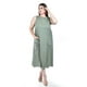 thumbnail image 1 of Vestido de lino con bolsillos Roman Fashion /Tallas Extras, 3830 (Verde militar) verde oscuro 38, 1 of 6