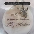 thumbnail image 4 of Matsuzay Bola de plumas Ángel en adorno conmemorativo signo decoraciones conmemorativas para papá mamá decoración familiar bola Navidad decoración Decoración del hogar esposo Matsuzay HA003103-08, 4 of 6