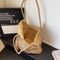 thumbnail image 6 of Yucurem Large Summer Boho Woven Bags for Women, Handmade Straw Beach Tote Bags for Vacation Holiday Travel (Browm), 6 of 9