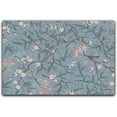 thumbnail image 2 of 3x4ft Floral Area Rug, Flower Leaf Design, Non-Slip And Washable Mat Retro Theme Easy To Clean Rugs Living Room Bedroom Kitchen Decor Blue-Purple, 2 of 7