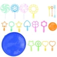thumbnail image 1 of CIMAXIC Blowing Bubble Set 1 Set 28pcs Bubble Blowing Bars Bubble Wands Handheld Bubble Sticks (Assorted Color),8.27"X8.27"X0.98", 1 of 5