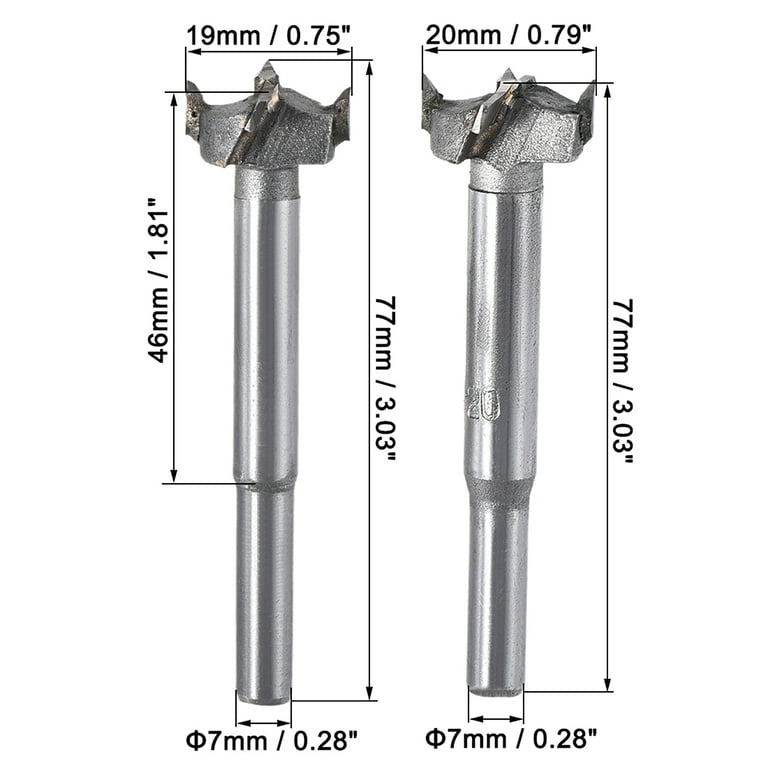 Woodworking 5/8 In Drill Bit Drill Bits 1pc 15mm-100mm Forstner Tips Woodworking Tools Hole Saw Cutter Hinge Boring Drill Bits Round Shank Micro Drill Bit Metalworking Machining Drill Bits - Foto 9