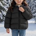 thumbnail image 2 of ITSAME Girls Quilted Puffer Jacket (1-8) Bear Graphic Zip Up Winter Warm Coat with Pockets Size 12M, 2 of 7