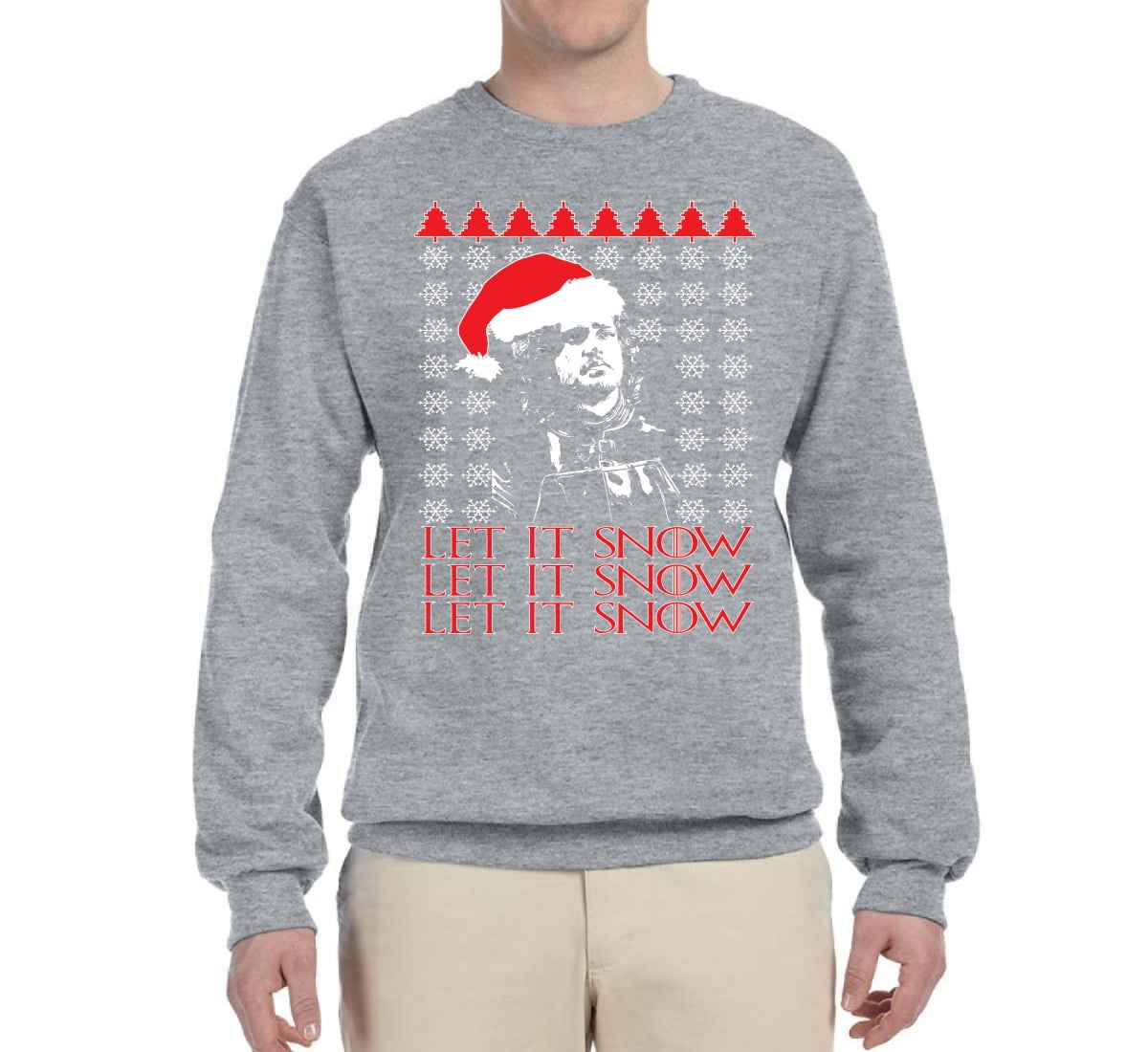christmas sweater walmart let it snow