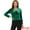 Grass Green, variant on Women's Button Front Velvet Blazer Lapel Crop Suit Jacket XS Hot Pink