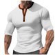 thumbnail image 1 of pstuiky camisetas de hombre, Camisa de manga corta de color liso para hombre, camiseta de manga corta, camisa de manga corta con cuello abotonado. camisetas de hombre s, 1 of 5