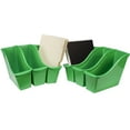 thumbnail image 3 of Storex Interlocking Book Bin, Small, 11-3/4 x 4-1/2 x 8-1/2 Inches, Green, 3 of 10