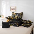 thumbnail image 6 of Homewish Animal Lion Boy Girl Twin Bedding Sets 7-Piece,Chic Floral Golden Rose Bedding Comforter Set Microfiber,Abstract Vintage Flowers Wildlife Breathable Sheet Sets,Ultra Soft Home Decor, 6 of 8