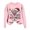 Pink, variant on Women's Christmas Santa's Favorite Printed Crew Neck Sweatshirt Knit Long Sleeve Ladies Sweatshirts Hoodie Workout Women Graphic Workout Tops Women Distressed Pullover Extra Long Sweatshirt
