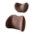 thumbnail image 4 of Kit de cojín de almohada Strade Fareast Limited Automóvil Soporte Lumbar Café, 4 of 8