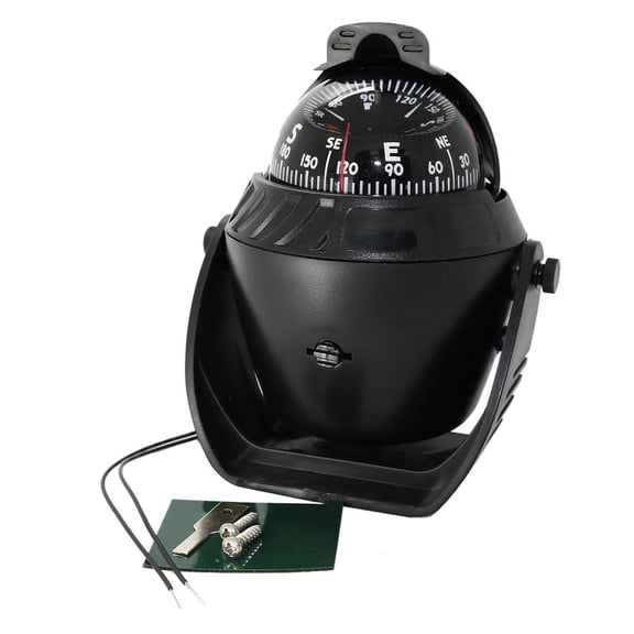 LC760 Nautical Compass LED Accessory for Boats,1 x Nautical compass,black