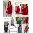 thumbnail image 6 of a.Jesdani Women's Plus Size Tunic Tops Long Sleeve V Neck Casual Blouses m-4x, 6 of 7