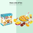thumbnail image 4 of SIYTUAU Pizza Making Play Set Simulation Food Toy Creative Cooking Role Play Educational Activity Gift For Girls Pretend Kitchen Baking Fun Multicolor C, 4 of 6