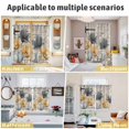 thumbnail image 5 of Spring Tulips Flower Kitchen Curtains Window Panels, Vintage Floral Barn Doors Rustic Beige Insulated Window Treatment Curtain, Grommet Curtains for Bedroom/Living Room/Bathroom, 2 Piece 42"Wx63"L, 5 of 8