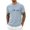 Light Blue, variant on Graphic Print Tee for Everyday Casual Wear with Starry Night Motif Short Sleeve Summer Top Comfortable Blend Streetwear Men's Loose Fit Shirts