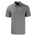thumbnail image 2 of Men's Cutter & Buck  Black/White Northwestern Wildcats Big & Tall Forge Eco Double Stripe Stretch Recycled Polo, 2 of 3