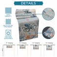 thumbnail image 6 of Octopus Coastal Table Runner 70 Inches, Summer Beach Coral Starfish Blue Grey Bed Runner Dresser Scarves Tabletop for Indoor Outdoor Parties/Ceremony/Banquet, 13" x 70", 6 of 9