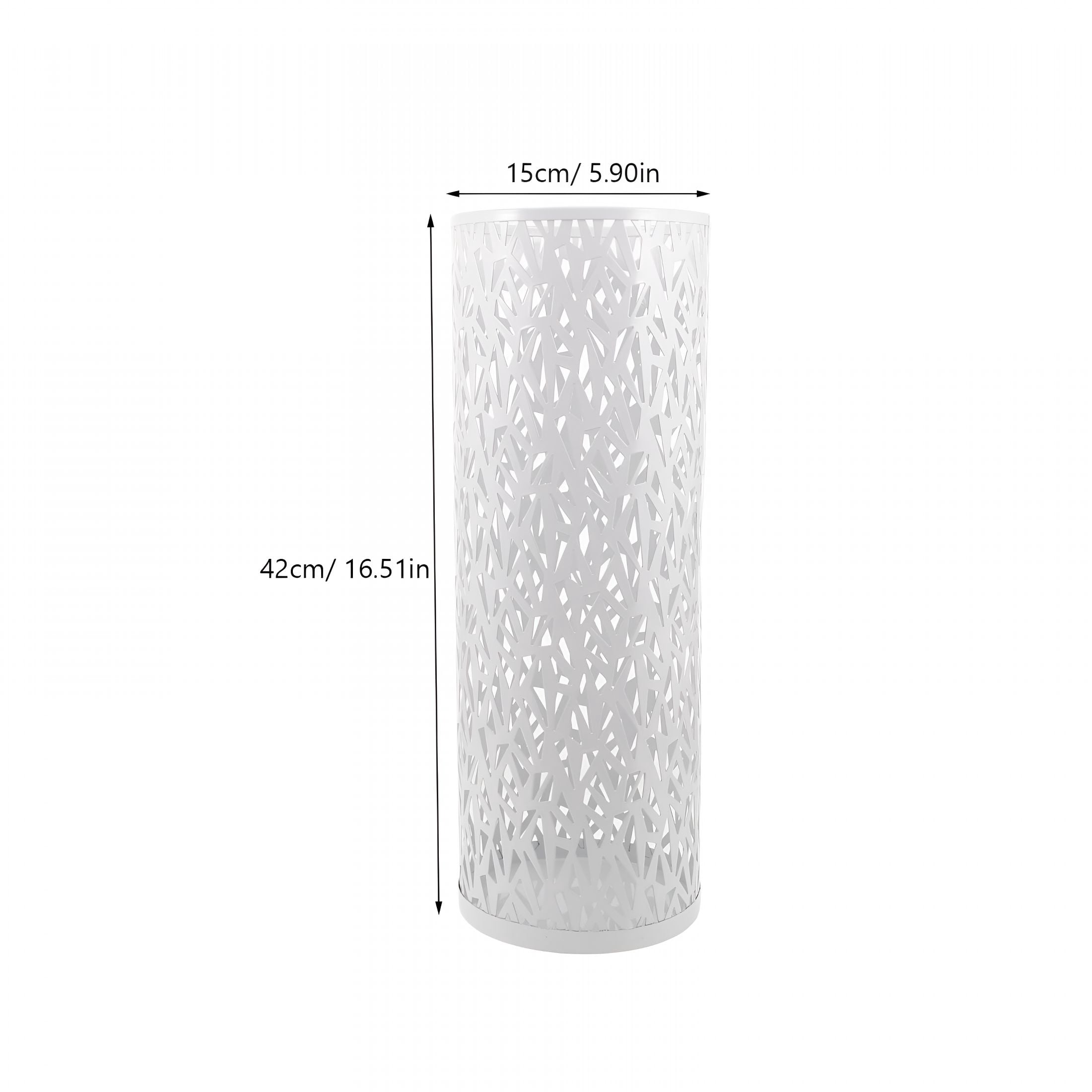 XIBUFE 2026 New Commercial Umbrella Bucket Umbrella Holder Stand White Iron 1Pcs Umbrella Holder for Entryway for Office, Lobby, Reception, Hallway
