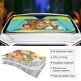 thumbnail image 5 of Scooby Mystery Machine Car Windshield Sunshade Automotive Sun Shade for Cars SUV Trucks Visor Cover Fits Most Car SUV, 5 of 9